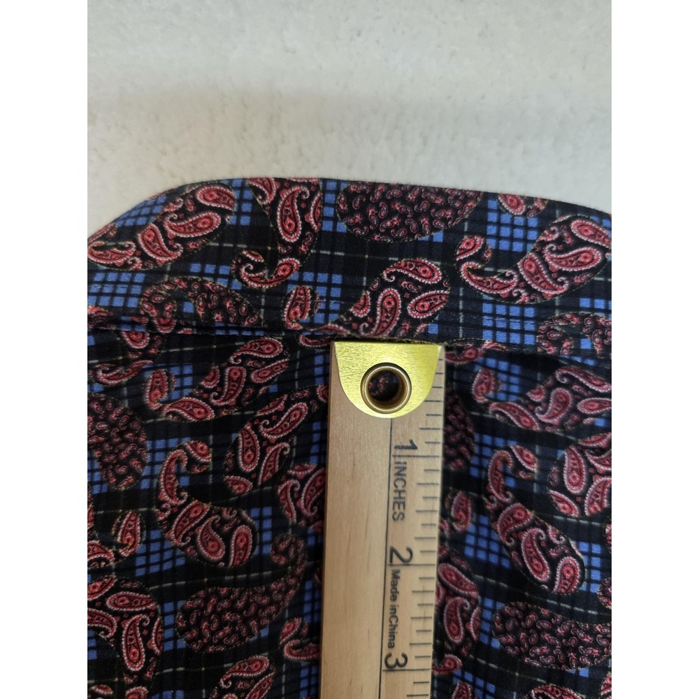 Luchiano Visconti Shirt Mens XL Multicolor Paisley Long Sleeve Button Stretch - Picture 10 of 14